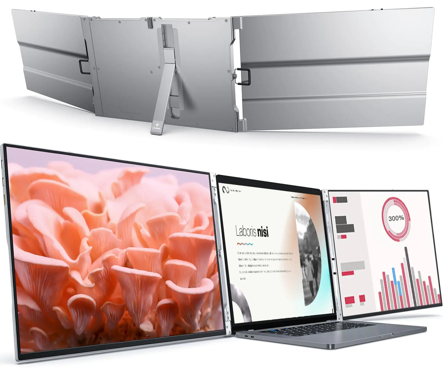 Limink 14" Triple-Screen Laptop Extender