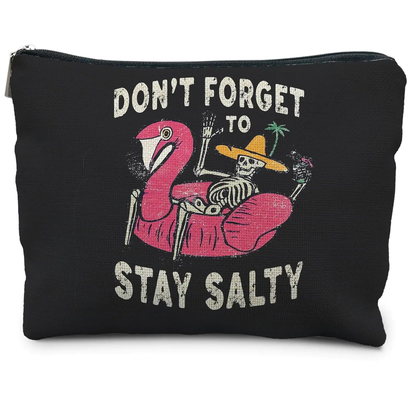 Gr8Dealz.store RYYCDOI Stay Salty Summer Beach Makeup Bags for Women Beach Vacation Gifts Beach Cosmetic Bag Beach Gifts for Women Friends Gifts...