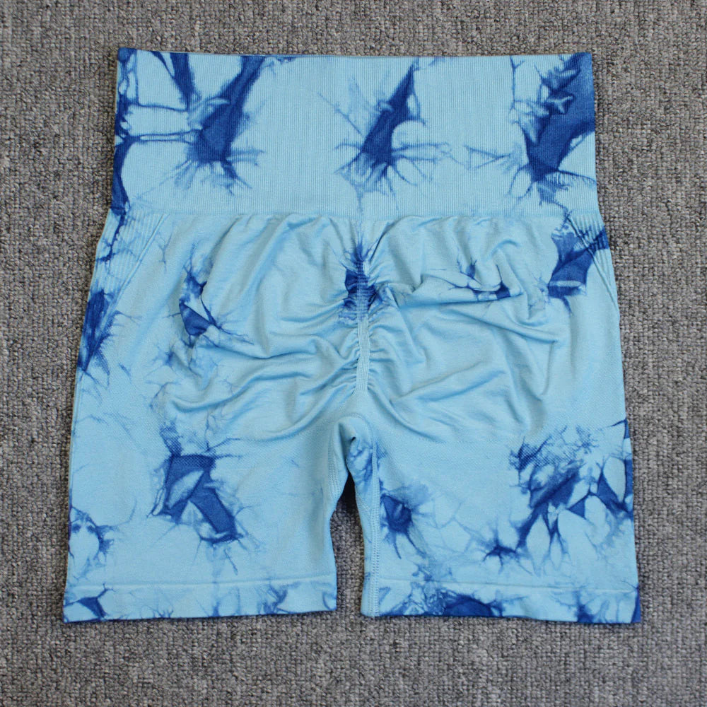 Tie-Dye Yoga Shorts