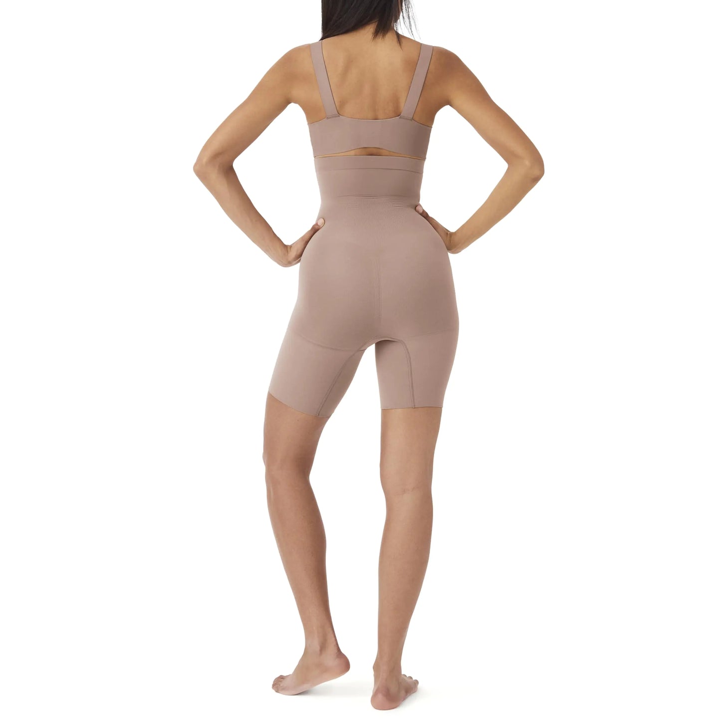 SPANX Seamless Higher Power Short - Lightweight, All-Day Comfort - Core Control Shapewear - High-Waisted Underwear 2X (1 Pack) Cafe Au Lait