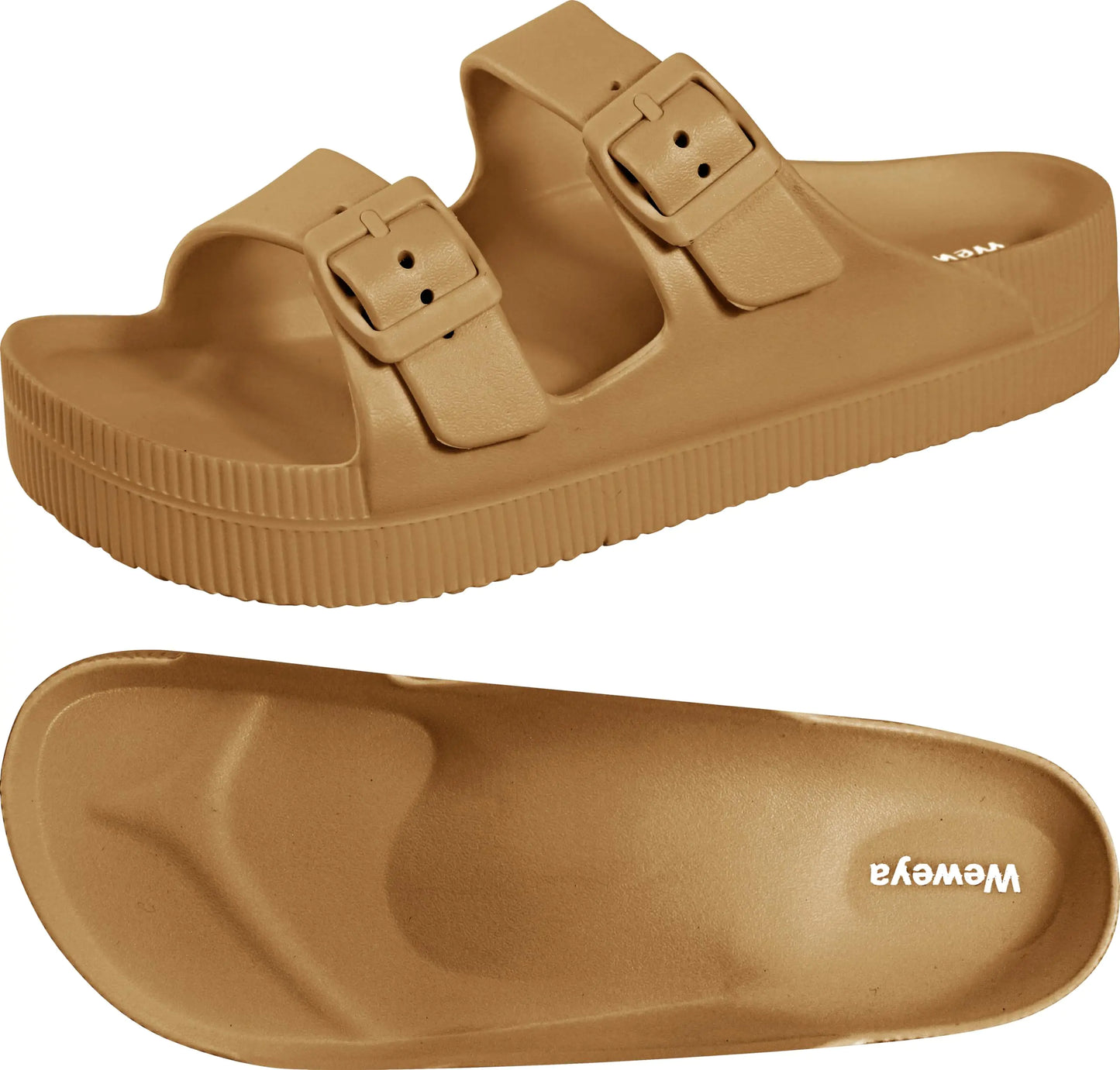 Weweya Arch Support Platform Sandals for Women