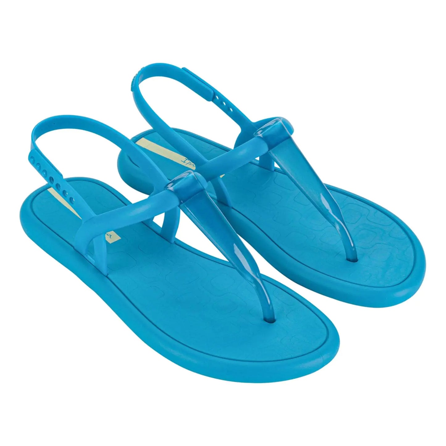 Ipanema Glossy Womens Sandals - Thong Sandals for Women Womens Sandal Comfy Sandals Flat Sandals for Women Jelly Sandals Adjustable Back Strap Water Resistant Blue/Transp Blue 10