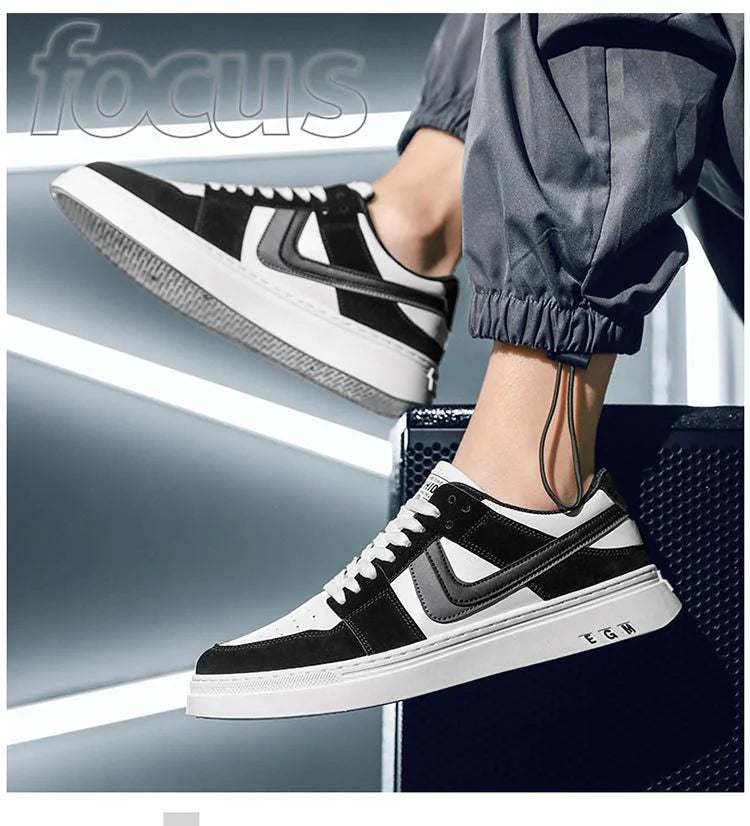 Men's Versatile White Sports Sneakers – Casual & All-Occasion