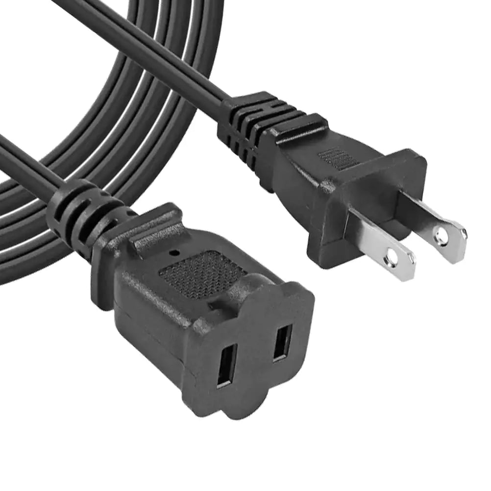 5Core AC Power Cord 10 Ft US Polarized Male to Female 2 Prong Extension Adapter Cords 16AWG 125V