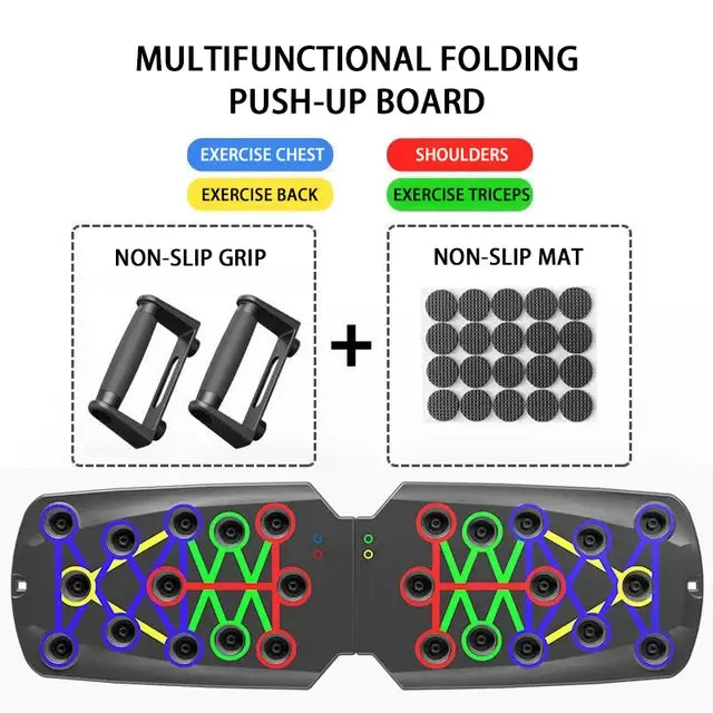 Compact Multi-Exercise Push-Up Board