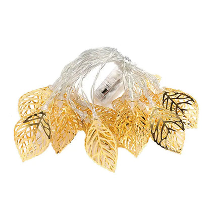 Elegant and Enchanting Garland Leaf Lights