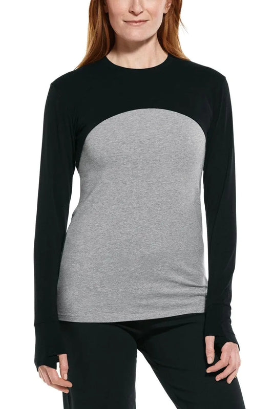 Coolibar UPF 50+ Womens Luna Pullover Shrug - Sun Protective (Medium- Black)