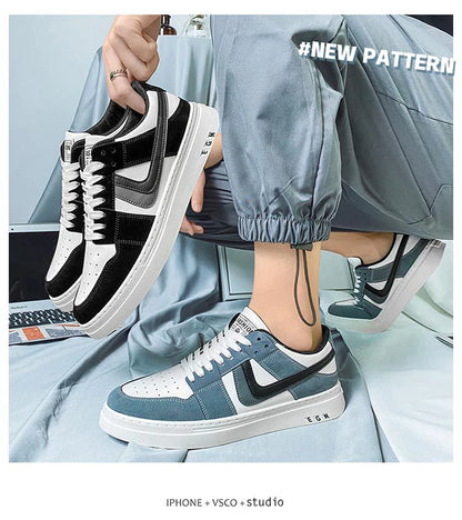 Men's Versatile White Sports Sneakers – Casual & All-Occasion