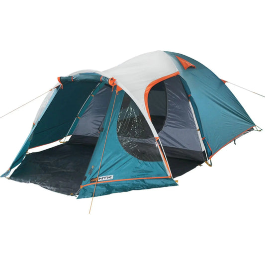 NTK Indy 8 to 9 Person Tent for Camping | Camping Tent with Extended Front Waterproof Dome & Breathable Mesh | Tent for 8 Person | Warm & Cold Weather Outdoor Family Tent