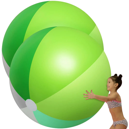Gr8Dealz.store Ceenna 2 Pcs 60 Inch Giant Beach Ball Large Inflatable Pool Toy Balls Summer Swimming Toys Parties PVC Jumbo Ball for Adults Summer...