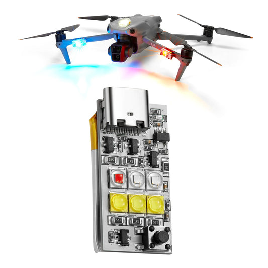 VIFLY Drone Strobe Platinum 1000 Lumen Anti-Collision Light FAA Compliant Multiple Colors (White Red Green and Blue) Fits for DJI Mini Mavic Air Avata Inspire