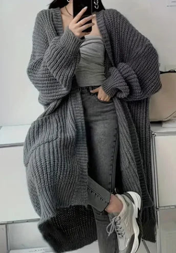All-match knitted Coat