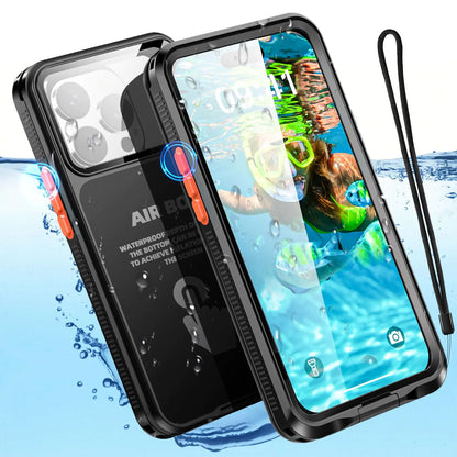 AICase Button-Fit Waterproof Phone Pouch Case for iPhone 6.7" [15 Pro Max/14 13 12 Pro Max/15 Plus/14 Plus] Underwater Touchscreen Water Proof Case for Beach/Swimming/Water Park/Snorkeling