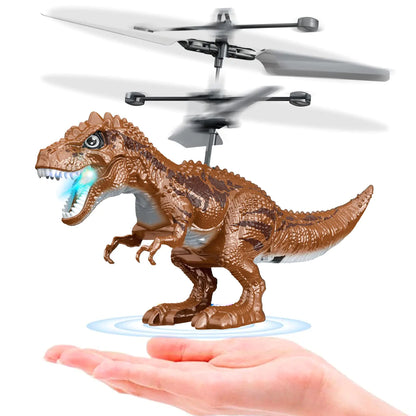 DinoDrone Flying Toy: Infrared RC Helicopter with LED for Kids