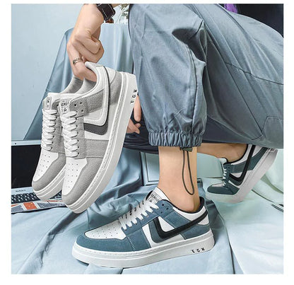 Men's Versatile White Sports Sneakers – Casual & All-Occasion