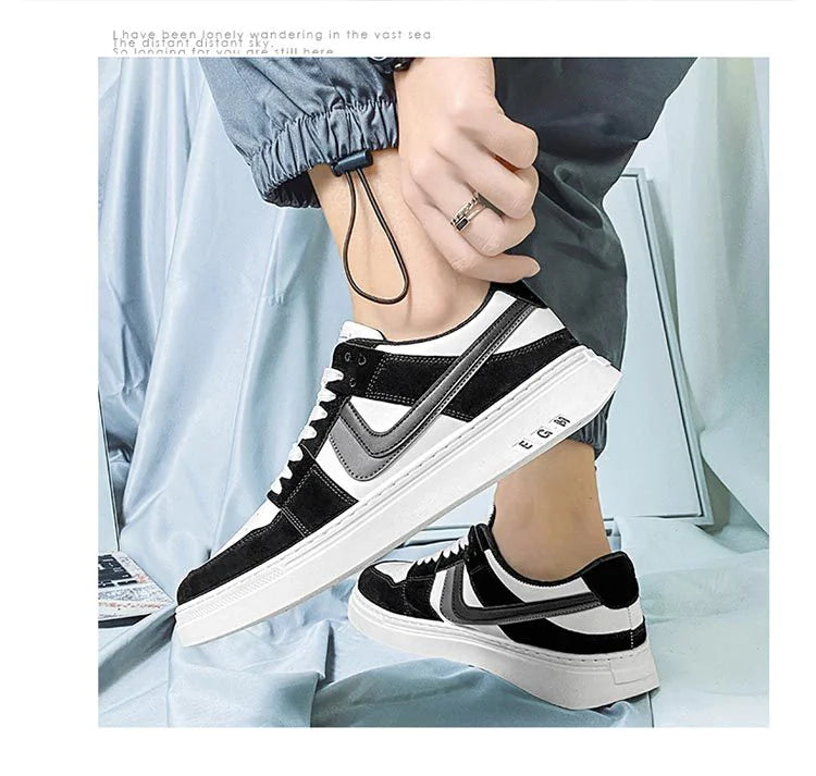 Men's Versatile White Sports Sneakers – Casual & All-Occasion