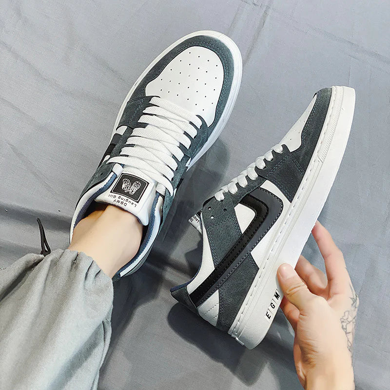 Men's Versatile White Sports Sneakers – Casual & All-Occasion
