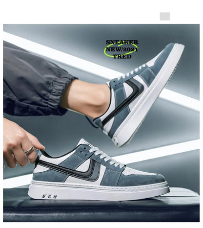 Men's Versatile White Sports Sneakers – Casual & All-Occasion