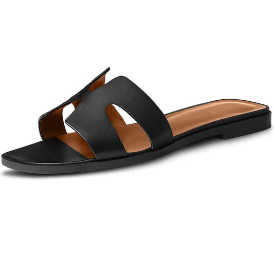 BUMIZZU Womens Sandals Slides for Women Flat Sandals for Women Summer Sandals