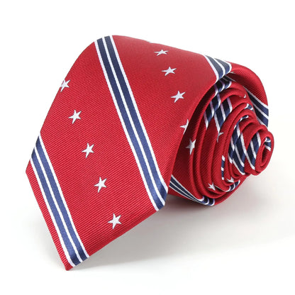 UETLRO Mens Patriotic Neckties American Flag Ties 3.27" (8.3CM) USA Flag Ties For Men in Gift Box