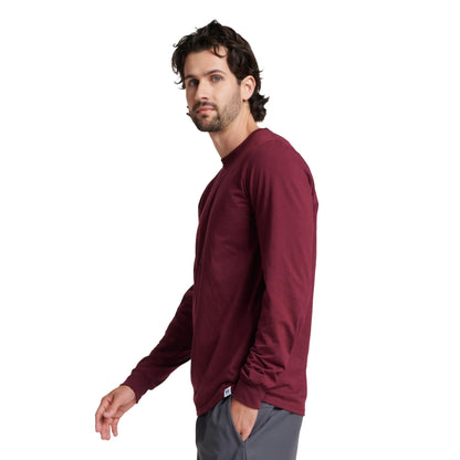 Russell Athletic Men's Dri-Power Long Sleeve Tees, Moisture Wicking, Odor Protection, UPF 30+ X-Large Maroon