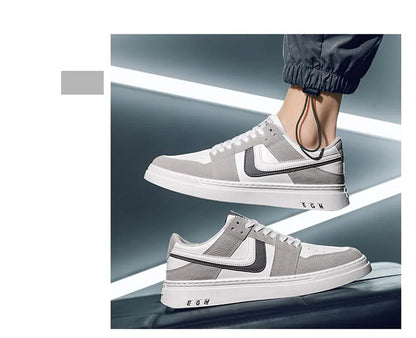 Men's Versatile White Sports Sneakers – Casual & All-Occasion