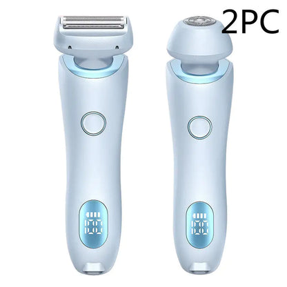 “2-in-1 USB Rechargeable Hair Remover & Epilator – Smooth Shave for Face, Body, and Bikini”