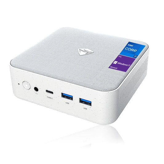 Machenike AI Mini PC Desktop Core i7-13620H (Up to 4.9GHz) 32GB DDR5 RAM 1TB SSD DP Port with HDMI Support 2-Monitor 4K Dual Ethernet Port Wi-Fi 6 Windows 11 Pro