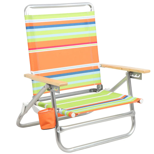 PORTAL 4-Position Low Beach Chair with Backpack Straps
