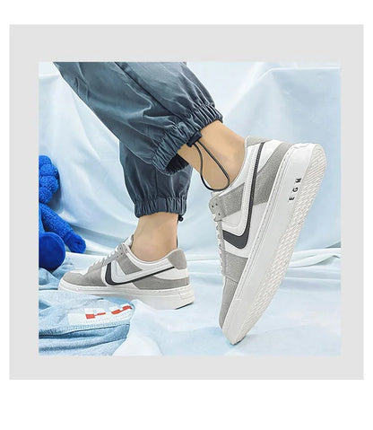 Men's Versatile White Sports Sneakers – Casual & All-Occasion