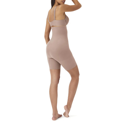 SPANX Seamless Higher Power Short - Lightweight, All-Day Comfort - Core Control Shapewear - High-Waisted Underwear 2X (1 Pack) Cafe Au Lait
