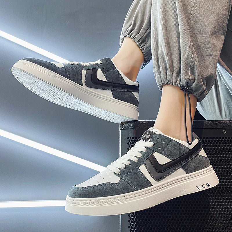 Men's Versatile White Sports Sneakers – Casual & All-Occasion