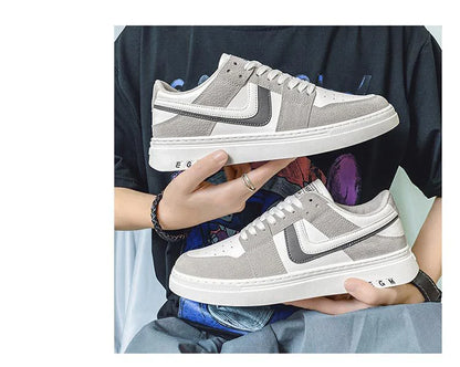 Men's Versatile White Sports Sneakers – Casual & All-Occasion