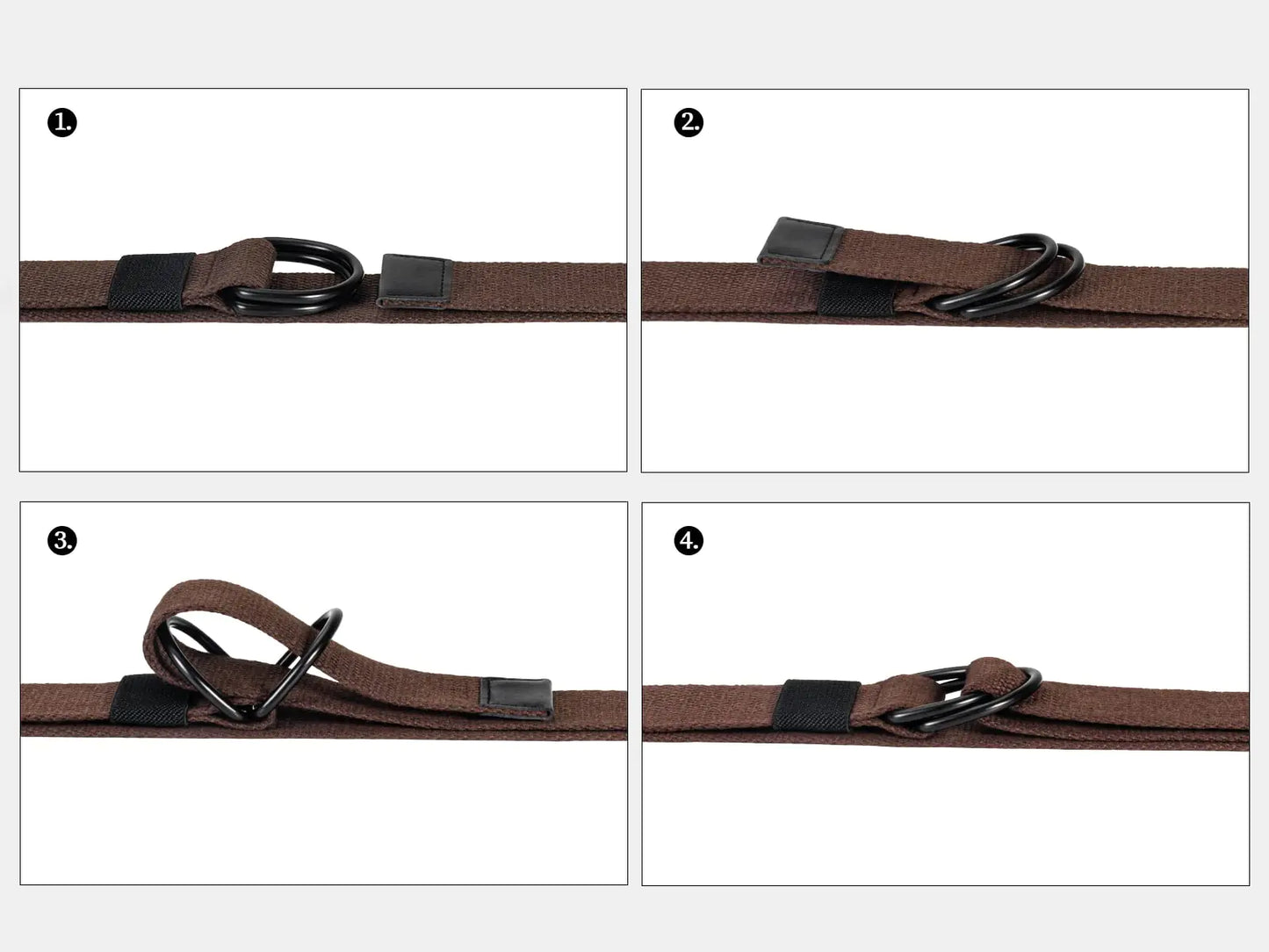 maikun Mens & Womens Canvas Belt with Black D-ring 1 1/2" Wide Extra Long Solid Color waist size 36-39" Silver Buckle+black