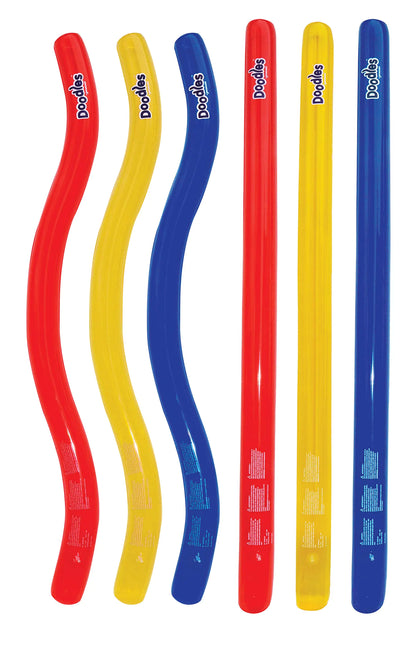 Swimline Doodles Inflatable Pool Noodle Float 6 Count