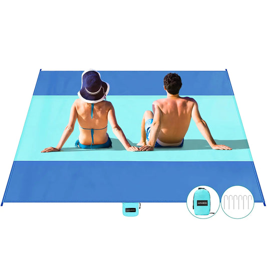 Gr8Dealz.store AlphaBeing Beach Blanket Waterproof Sandproof Large Beach Blanket 7x7(for 1 6 Adults) Sandless Beach Mat Lightweight and Compact...