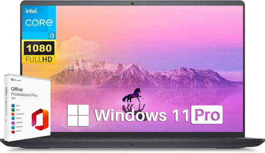 Dell 2024 Inspiron 15 3520 Business Laptop Computer 15.6" FHD WVA Anti-Glare 120Hz Display 16GB RAM 512GB SSD Intel i3-1215U Up to 4.40 GHz Microsoft Office Lifetime License & Windows 11 Pro