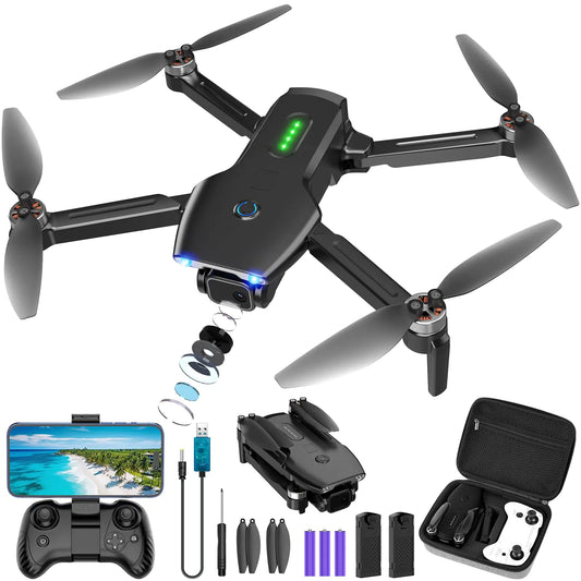 1080P HD FPV Drone with Dual Batteries and Brushless Motor