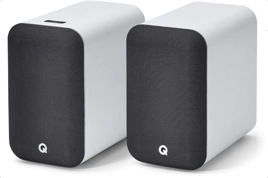 Q Acoustics M20 Bluetooth Speakers HD Wireless Speakers Music System White - Tweeter 0.9" Mid Bass/Driver 4.9" Freq. Response 55Hz–22kHz Crossover Freq. 2.4kHz - Powered Speakers