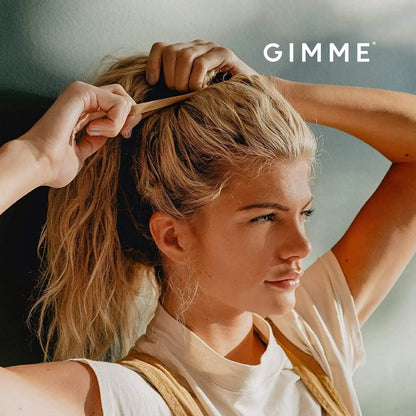 Gimme Beauty - Any Fit No Damage Hair Ties - Neutrals - Seamless Microfiber Hair Elastic - Hair Accessories With All Day Hold - No Snagging, Dents, or Breakage Hair Tie Pack (9 Count)