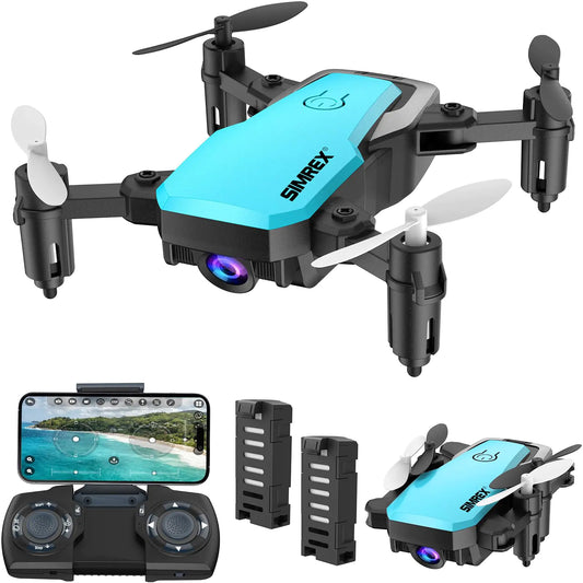 Gr8Dealz.store SIMREX X300C Mini Drone with Camera 720P HD FPV RC Quadcopter Foldable Drone Altitude Hold 3D Flip Headless Mode Gravity Control And...