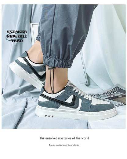 Men's Versatile White Sports Sneakers – Casual & All-Occasion